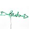 20" Green Neon Style “Luck" Decoration